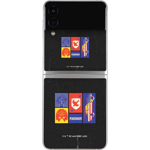 DC Comics Peacemaker Collage Galaxy Z Flip4 5G Skin